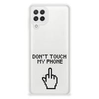 Samsung Galaxy A22 4G | M22 Silicone-hoesje Finger Don&apos;t Touch My Phone