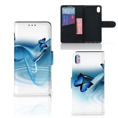 Xiaomi Redmi 7A | Telefoonhoesje | Met pasjeshouder | Vlinders