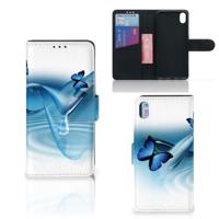 Xiaomi Redmi 7A | Telefoonhoesje | Met pasjeshouder | Vlinders