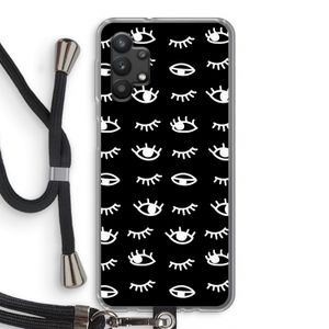 Eye pattern #3: Samsung Galaxy A32 5G Transparant Hoesje met koord