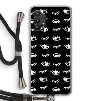 Eye pattern #3: Samsung Galaxy A32 5G Transparant Hoesje met koord