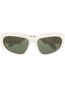 Palm Angels Eyewear Heights palm-plaque sunglasses - Blanc