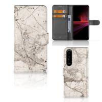 Sony Xperia 1 III | Bookcase | Marmer Beige