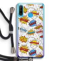 Pow Smack: Huawei P30 Lite Transparant Hoesje met koord