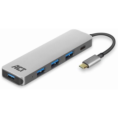 USB-C Hub 4 port met PD pass through USB-hub USB-C Hub 4 port met PD pass through USB-hub