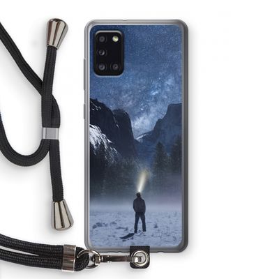 Wanderlust: Samsung Galaxy A31 Transparant Hoesje met koord