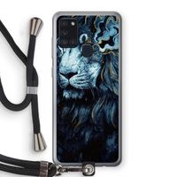 Darkness Lion: Samsung Galaxy A21s Transparant Hoesje met koord