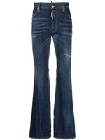 DSQUARED2 jean évasé à taille mi-haute - Bleu