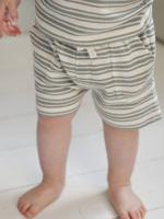 Gestreept hemdje voor babyjongens van biologisch katoen wit, gestreept