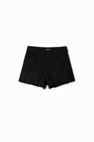 Spijkershort met borduursels - BLACK - 44