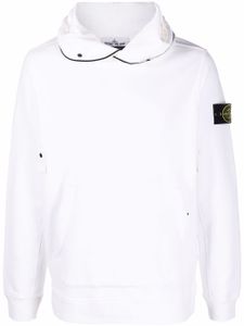 Stone Island hoodie à détails contrastants - Blanc