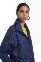 Lichtgewicht jack met logomania-print - BLUE - 38