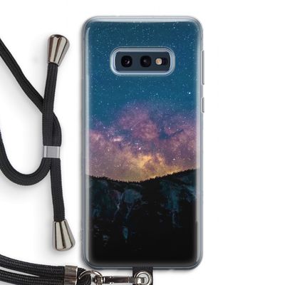 Travel to space: Samsung Galaxy S10e Transparant Hoesje met koord