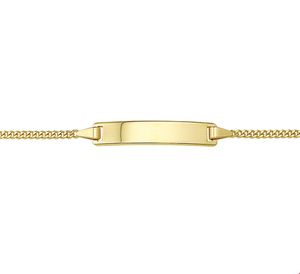 TFT Graveerarmband Gourmet Plaat 5,0 Mm Geelgoud