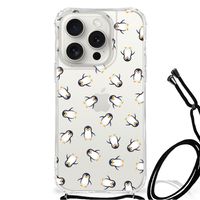 Doorzichtige Silicone Hoesje voor iPhone 15 Pro Pinguïn