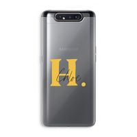 Amber Script: Samsung Galaxy A80 Transparant Hoesje