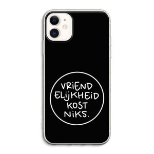 Vriendelijkheid: iPhone 11 Transparant Hoesje
