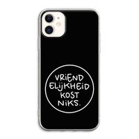 Vriendelijkheid: iPhone 11 Transparant Hoesje