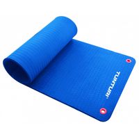 Tunturi fitnessmat pro antislip 180 cm blauw - thumbnail