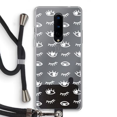 Eye pattern #3: OnePlus 8 Transparant Hoesje met koord