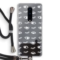Eye pattern #3: OnePlus 8 Transparant Hoesje met koord
