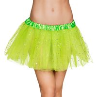 Party Tutu Twinkle Neon Groen Dames - thumbnail