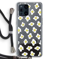 Spiegeleitjes: Oppo Find X3 Pro Transparant Hoesje met koord