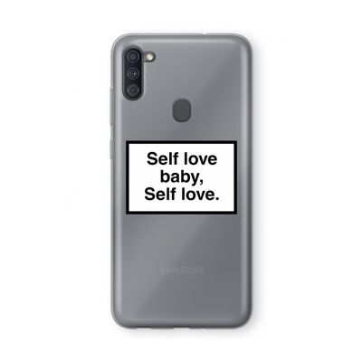 Self love: Samsung Galaxy A11 Transparant Hoesje