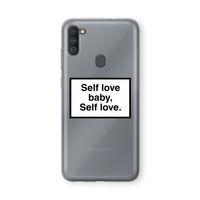 Self love: Samsung Galaxy A11 Transparant Hoesje