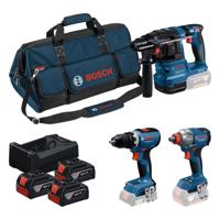 Bosch Professional Bosch Professional Accu combiset 3-delig 18V 5.0Ah in tas - 0615A50093