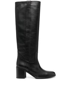 Via Roma 15 bottes en cuir 70 mm - Noir