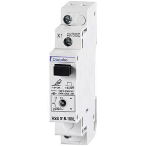 Doepke 09981075 Uitschakelaar met LED Zwart 1-polig 16 A 230 V
