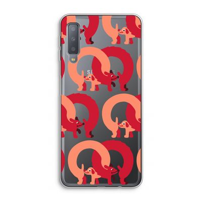 Dogs: Samsung Galaxy A7 (2018) Transparant Hoesje