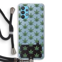 Weed: Samsung Galaxy A32 4G Transparant Hoesje met koord - thumbnail