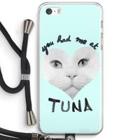 You had me at tuna: iPhone 5 / 5S / SE Transparant Hoesje met koord