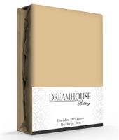 Dreamhouse Hoeslaken Katoen Taupe-80 x 200 cm