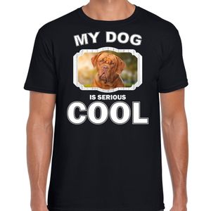 Honden liefhebber shirt Franse Mastiff my dog is serious cool zwart voor heren