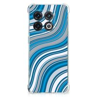 OnePlus 10 Pro Doorzichtige Silicone Hoesje Waves Blue