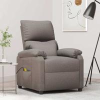 Massagestoel stof taupe