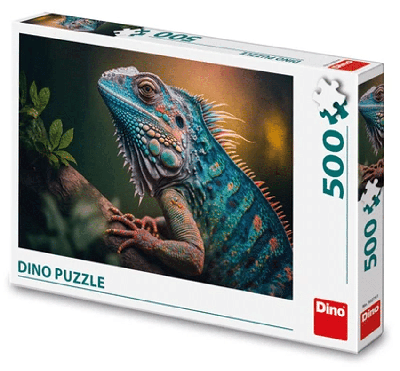 DinoToys Dino puzzel van een leguaan - 500 stukjes
