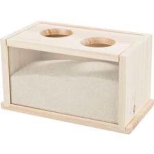 TRIXIE ZANDBAD VOOR MUIZEN / HAMSTERS HOUT 20X12X12 CM