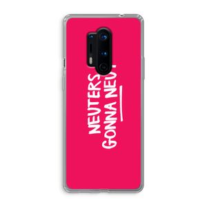 Neuters (roze): OnePlus 8 Pro Transparant Hoesje