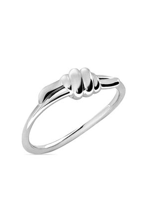 Dodo Nodo ring met gegraveerd logo - Zilver