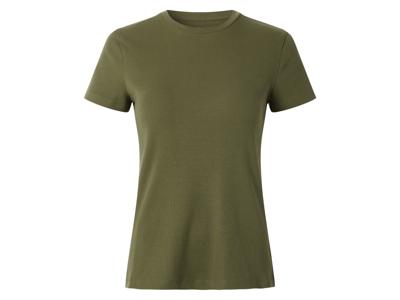 esmara Geribd dames T-shirt (Groen, M (40/42))