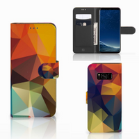 Samsung Galaxy S8 Book Case Polygon Color - thumbnail