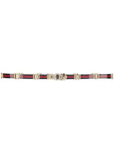 Gucci Pre-Owned ceinture rayée - Bleu