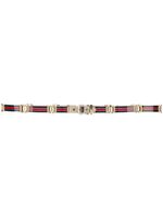 Gucci Pre-Owned ceinture rayée - Bleu - thumbnail