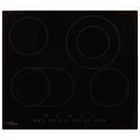 VidaXL Keramische kookplaat met 4 kookzones aanraakbediening 6600 W