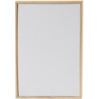 Canvas paneel met lijst, afm 15,8x23,8 cm, 280 gr, wit, 1 stuk