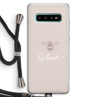 Be(e) kind: Samsung Galaxy S10 Plus Transparant Hoesje met koord